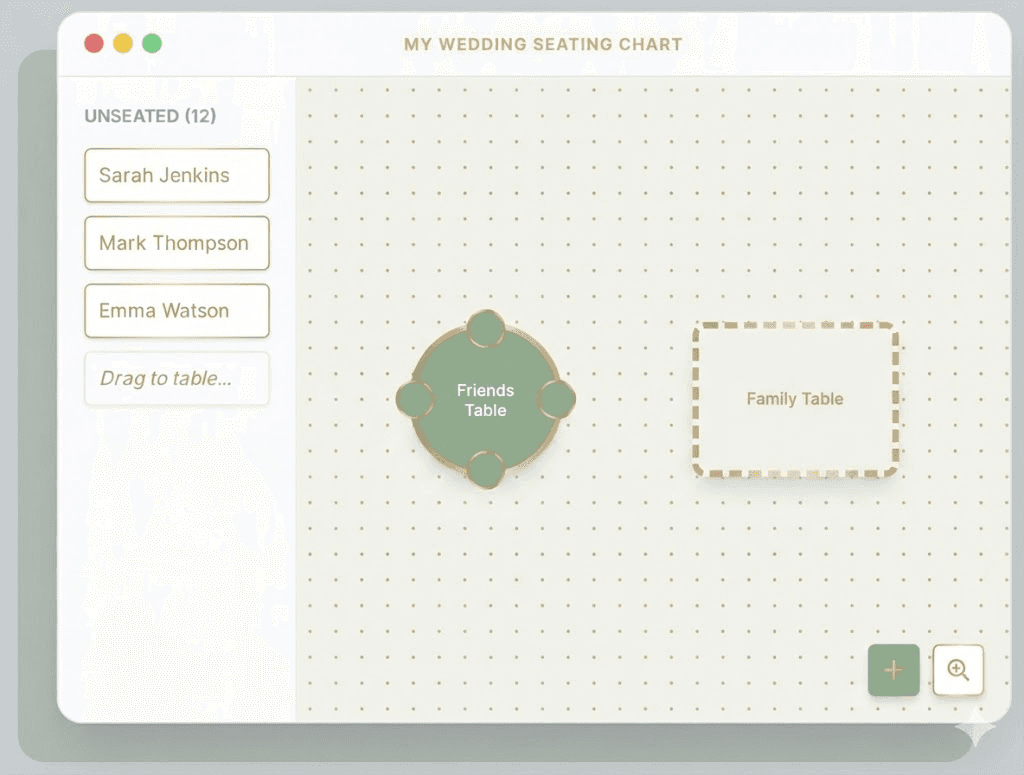 Seating Chart Maker for Weddings & Events